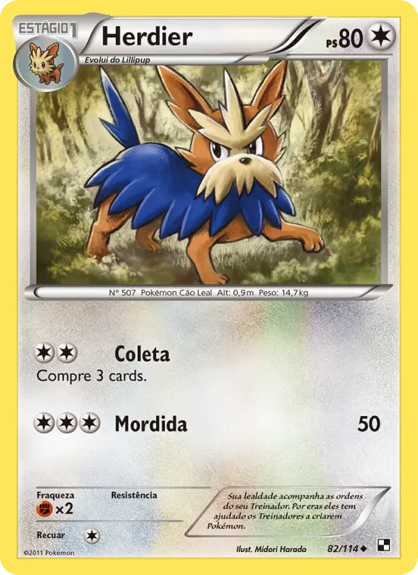 Carta Herdier, número 82/114 da coleção Black & White