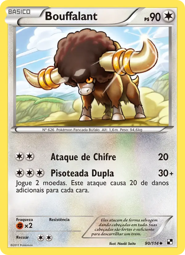Carta Bouffalant, número 90/114 da coleção Black & White