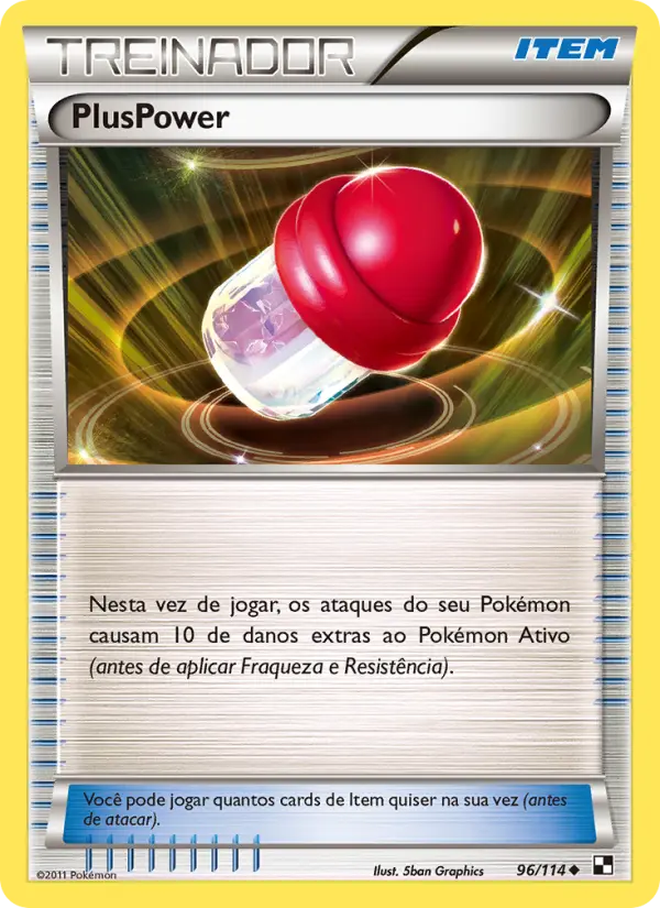 Carta PlusPower, número 96/114 da coleção Black & White