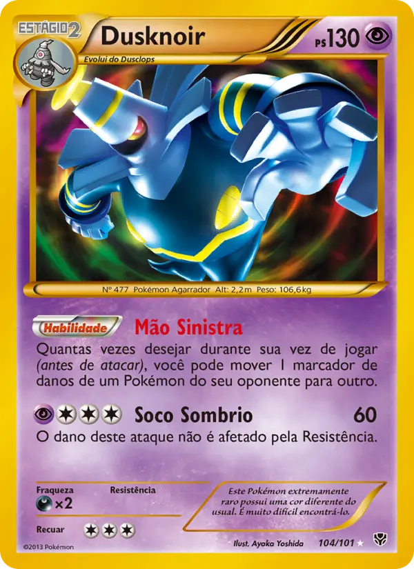 Carta Dusknoir, número 104/101 da coleção Explosão de Plasma