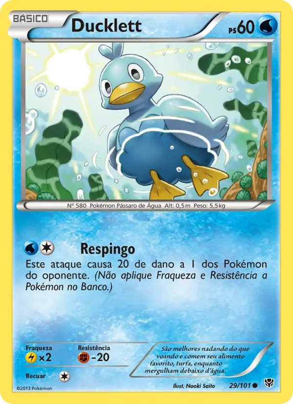 Carta Ducklett, número 29/101 da coleção Explosão de Plasma
