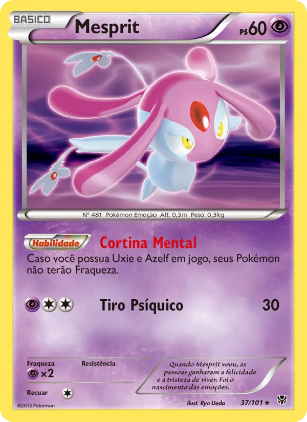 Carta Mesprit, número 37/101 da coleção Explosão de Plasma