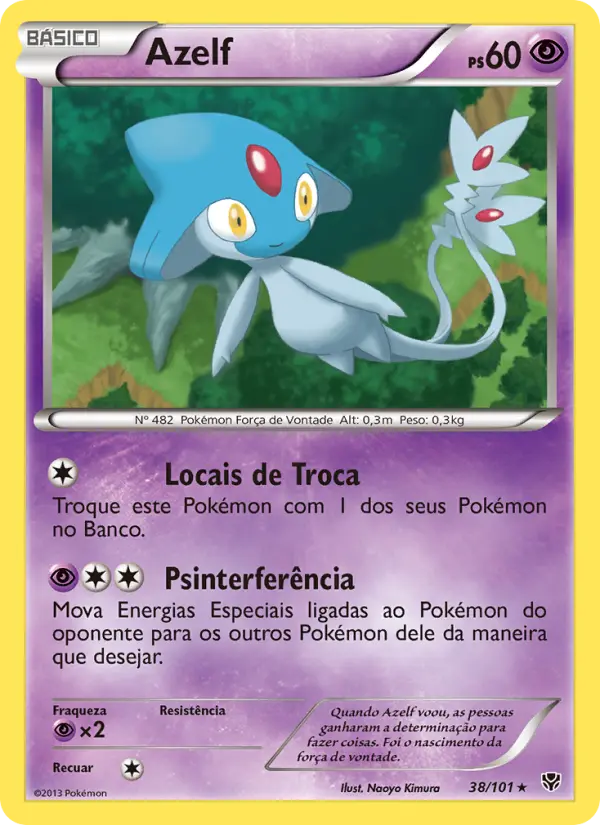 Carta Azelf, número 38/101 da coleção Explosão de Plasma