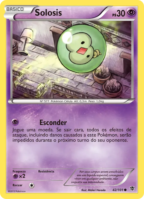 Carta Solosis, número 42/101 da coleção Explosão de Plasma