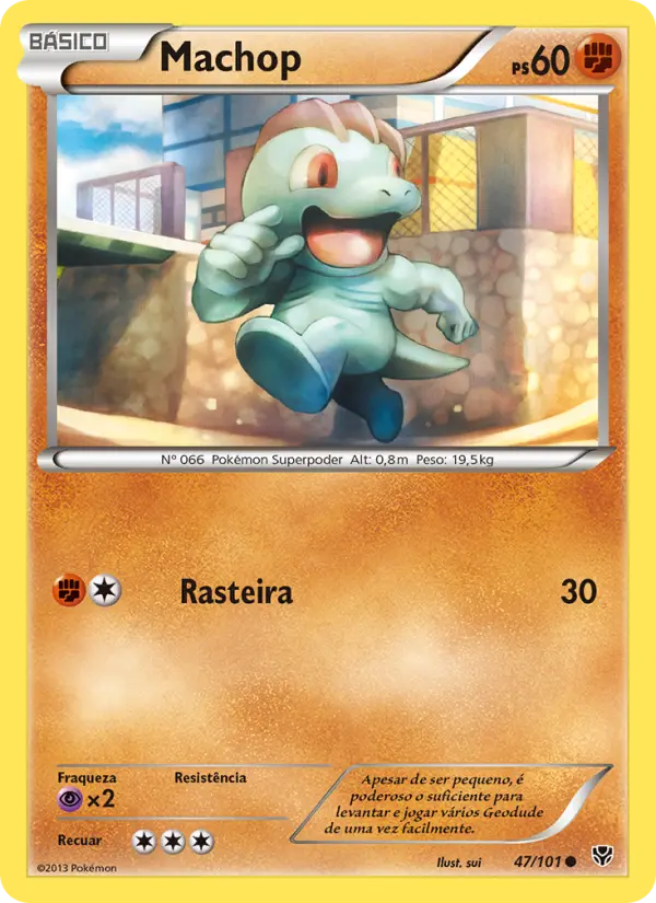 Carta Machop, número 47/101 da coleção Explosão de Plasma