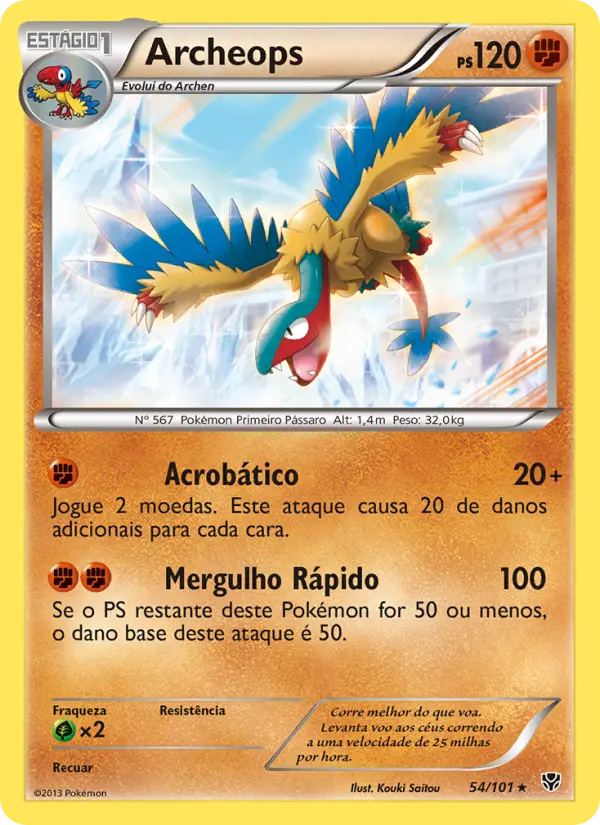 Carta Archeops, número 54/101 da coleção Explosão de Plasma