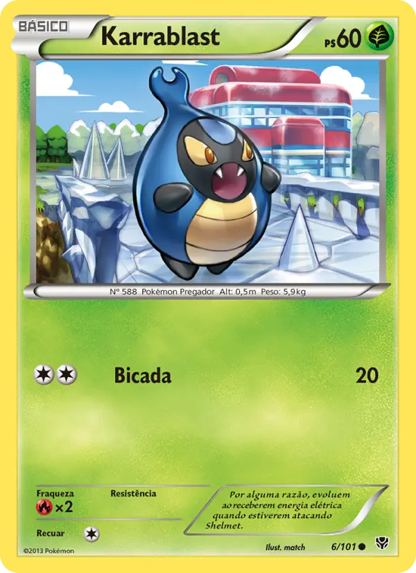 Carta Karrablast, número 6/101 da coleção Explosão de Plasma