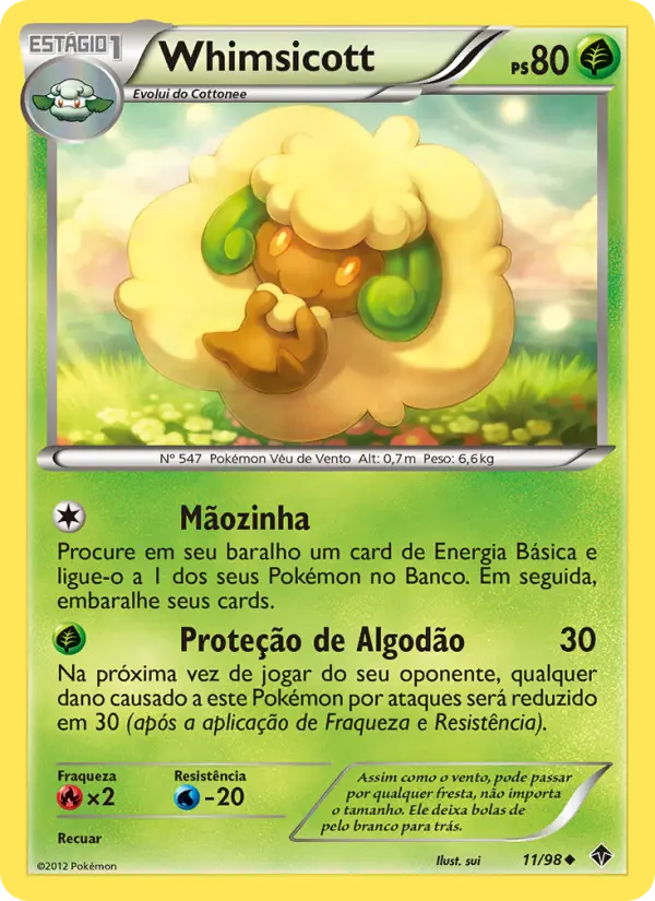 Carta Whimsicott, número 11/98 da coleção Poderes Emergentes