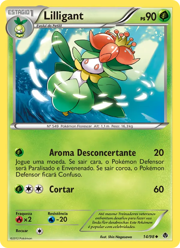 Carta Lilligant, número 14/98 da coleção Poderes Emergentes