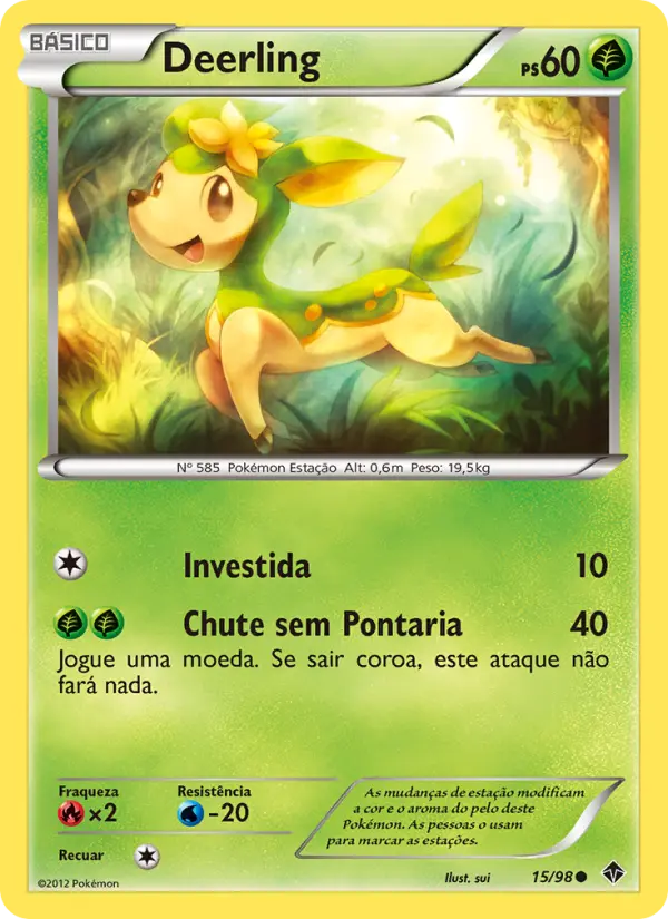 Carta Deerling, número 15/98 da coleção Poderes Emergentes
