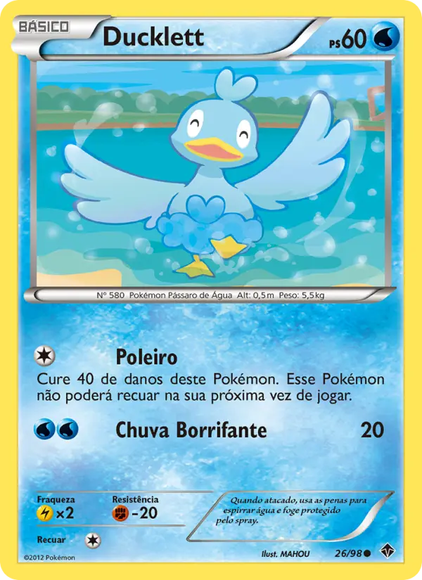 Carta Ducklett, número 26/98 da coleção Poderes Emergentes