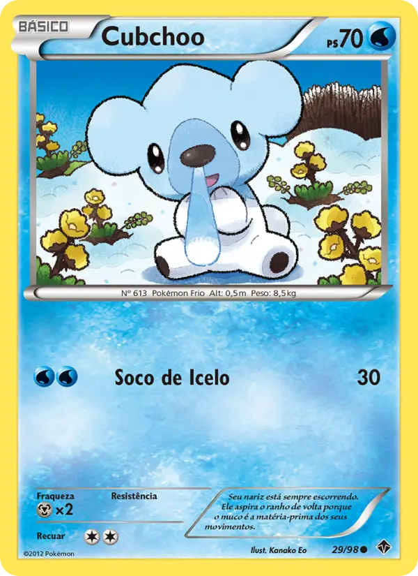 Carta Cubchoo, número 29/98 da coleção Poderes Emergentes