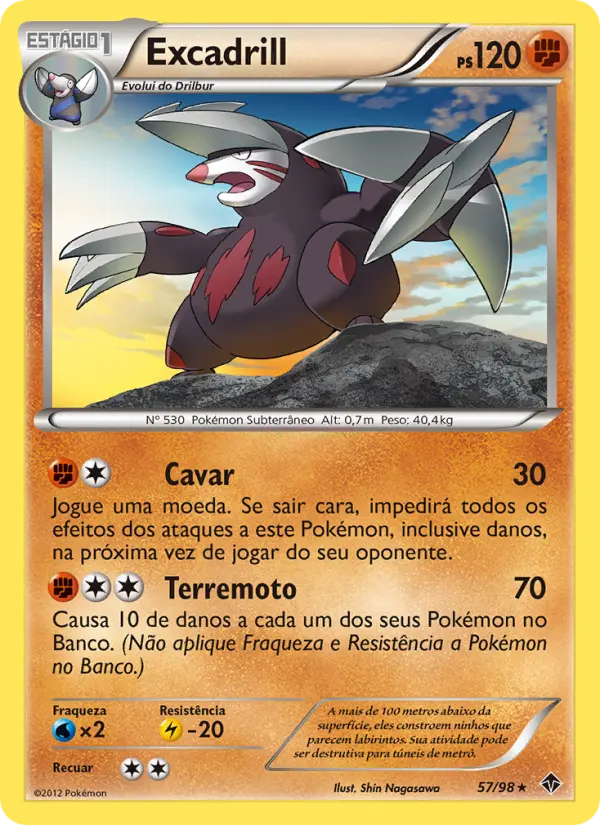 Carta Excadrill, número 57/98 da coleção Poderes Emergentes