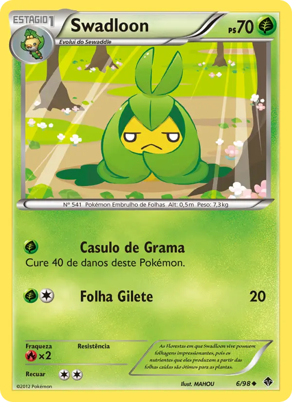 Carta Swadloon, número 6/98 da coleção Poderes Emergentes