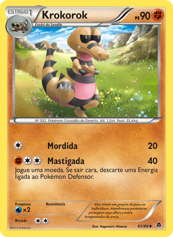 Carta Krokorok, número 61/98 da coleção Poderes Emergentes