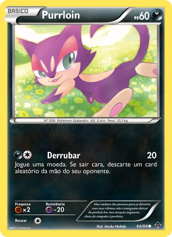Carta Purrloin, número 64/98 da coleção Poderes Emergentes