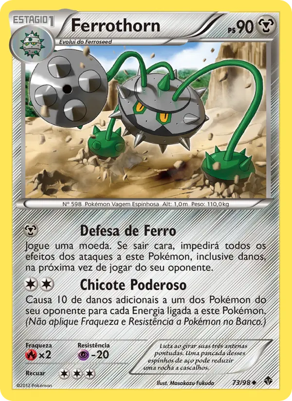 Carta Ferrothorn, número 73/98 da coleção Poderes Emergentes