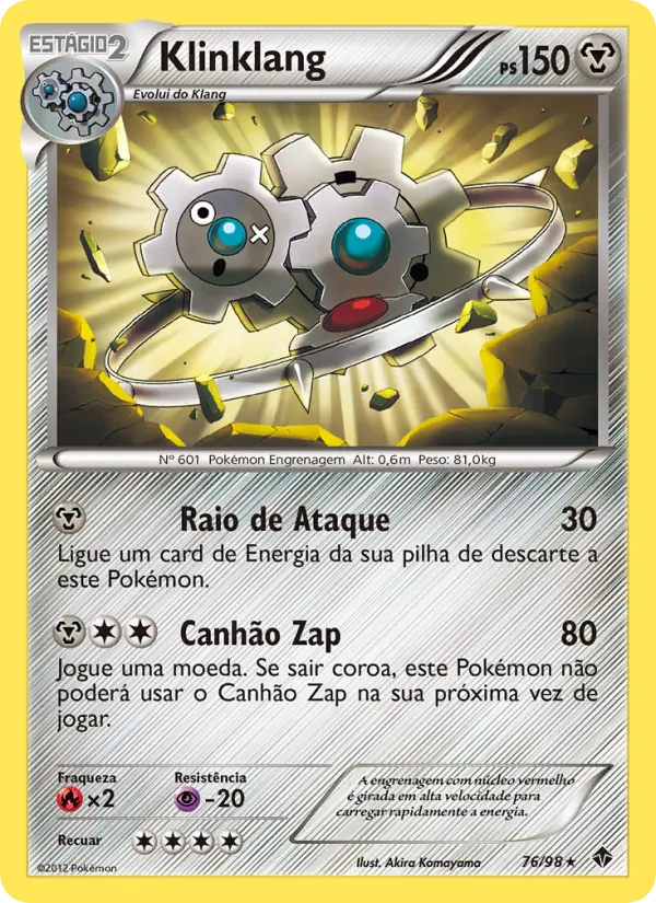 Carta Klinklang, número 76/98 da coleção Poderes Emergentes