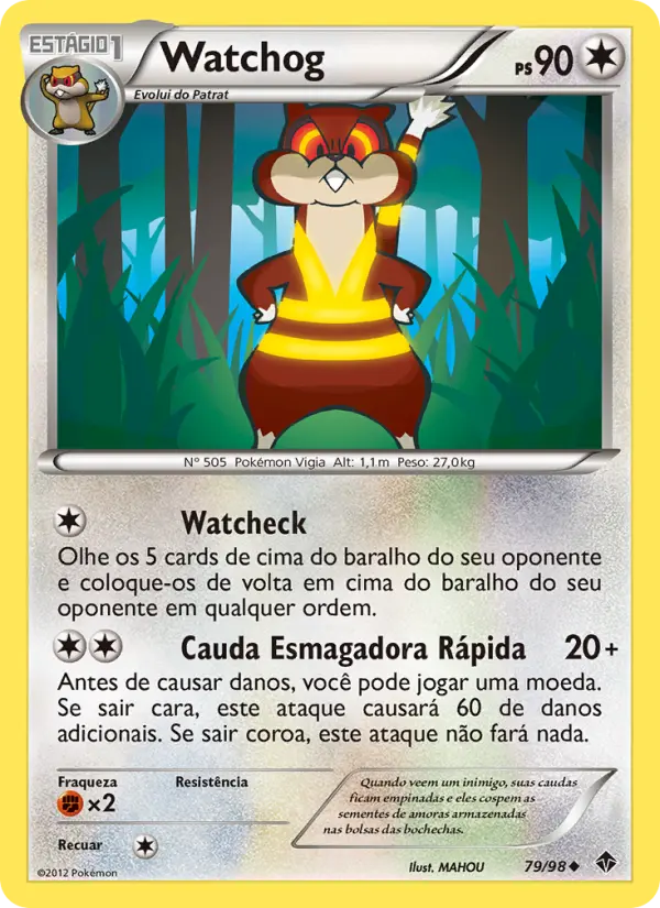Carta Watchog, número 79/98 da coleção Poderes Emergentes