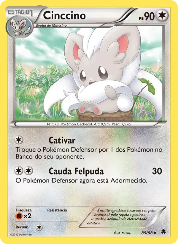Carta Cinccino, número 85/98 da coleção Poderes Emergentes