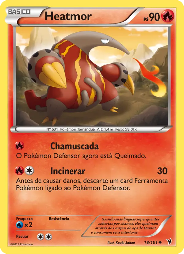 Carta Heatmor, número 18/101 da coleção Vitórias Nobres