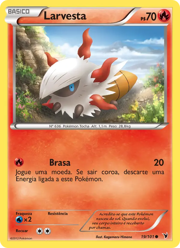 Carta Larvesta, número 19/101 da coleção Vitórias Nobres