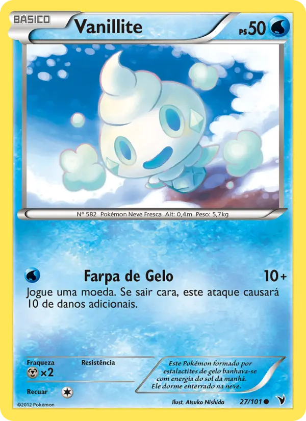 Carta Vanillite, número 27/101 da coleção Vitórias Nobres
