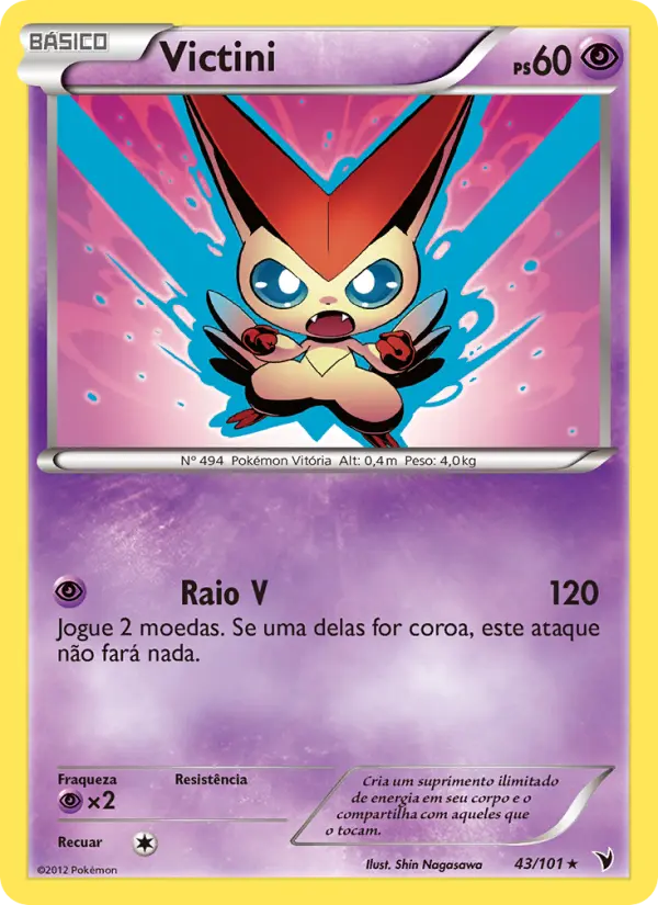 Carta Victini, número 43/101 da coleção Vitórias Nobres