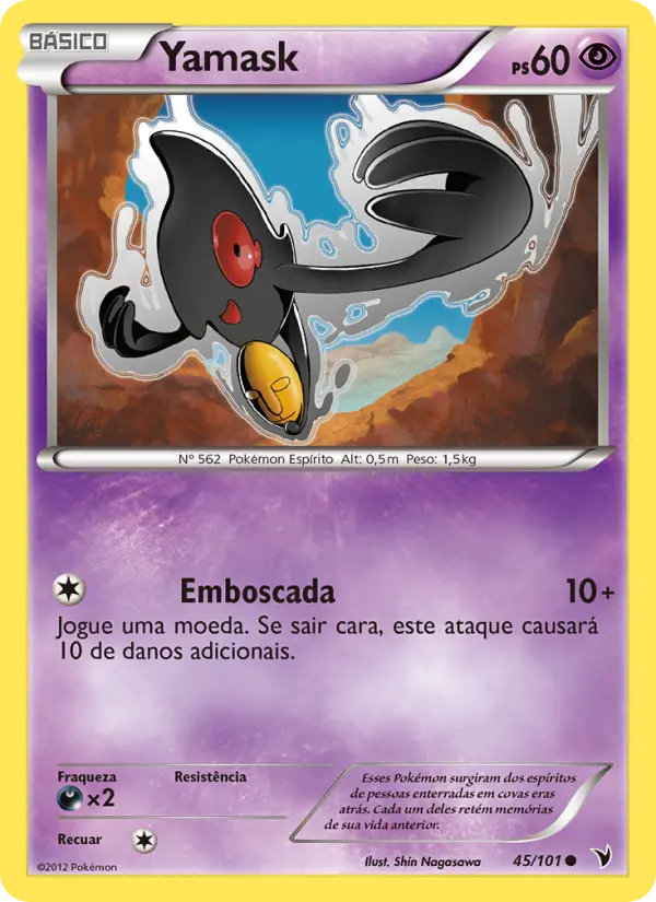 Carta Yamask, número 45/101 da coleção Vitórias Nobres