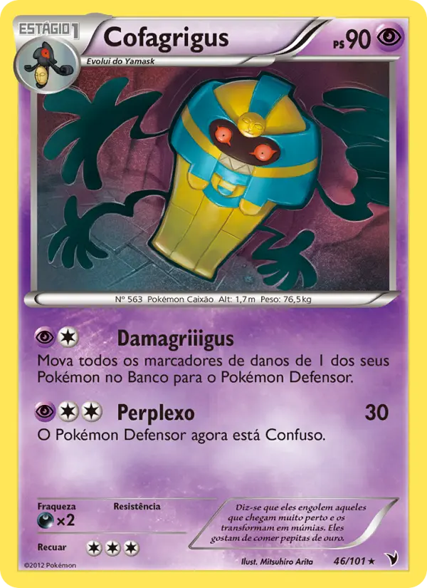 Carta Cofagrigus, número 46/101 da coleção Vitórias Nobres