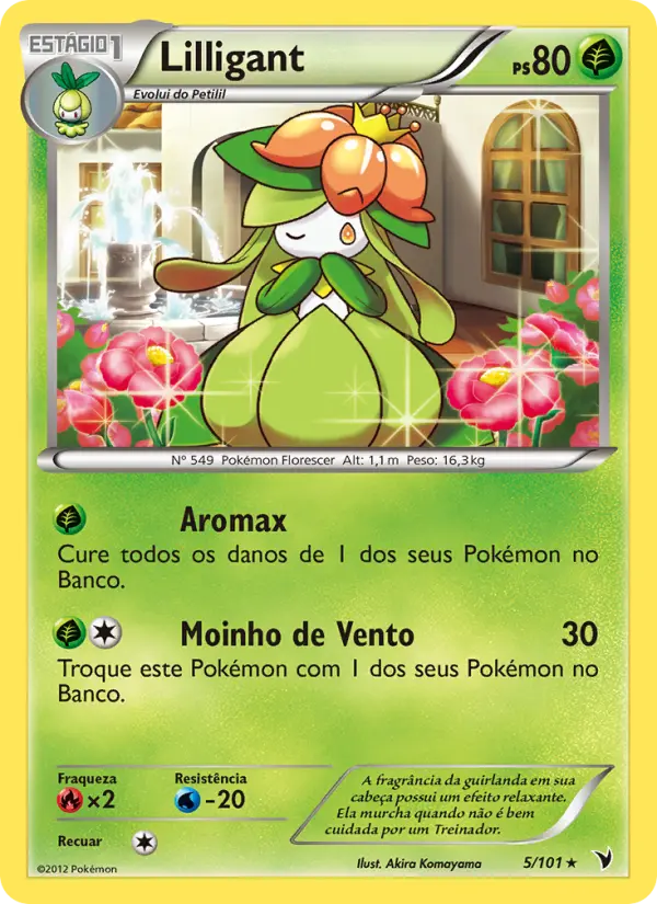 Carta Lilligant, número 5/101 da coleção Vitórias Nobres
