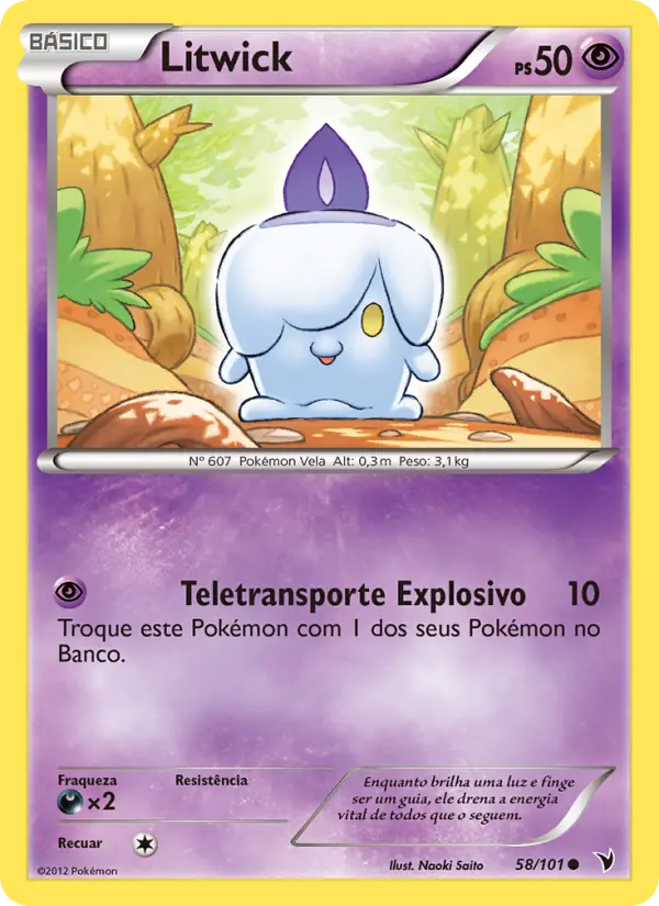 Carta Litwick, número 58/101 da coleção Vitórias Nobres