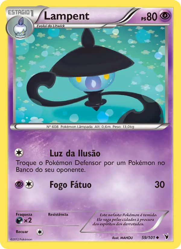 Carta Lampent, número 59/101 da coleção Vitórias Nobres