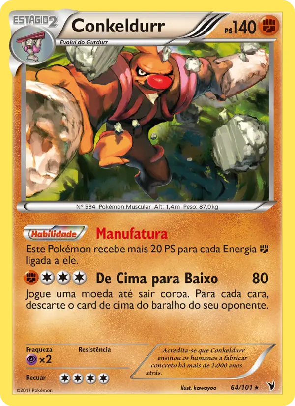 Carta Conkeldurr, número 64/101 da coleção Vitórias Nobres