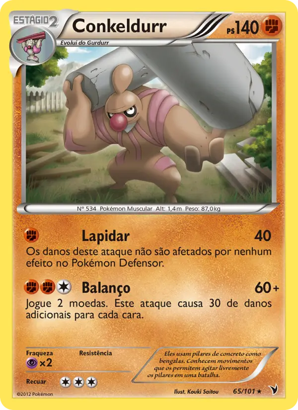 Carta Conkeldurr, número 65/101 da coleção Vitórias Nobres