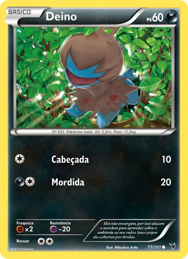 Carta Deino, número 77/101 da coleção Vitórias Nobres