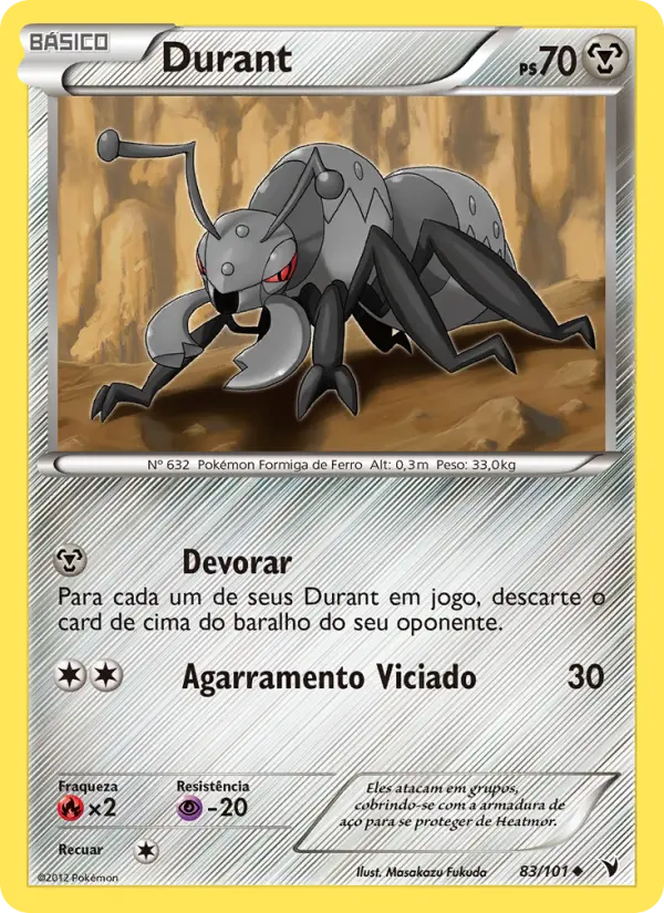 Carta Durant, número 83/101 da coleção Vitórias Nobres