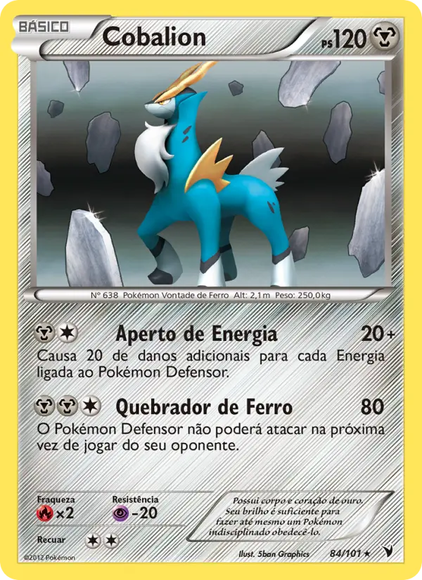 Carta Cobalion, número 84/101 da coleção Vitórias Nobres