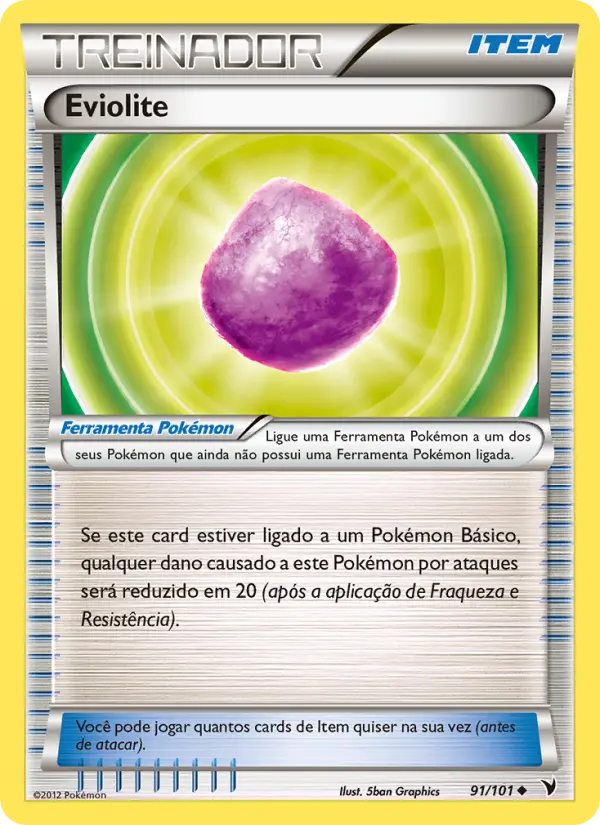 Carta Eviolite, número 91/101 da coleção Vitórias Nobres