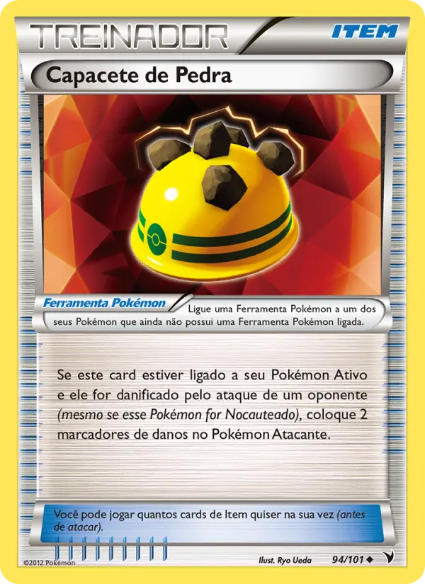 Carta Capacete de Pedra, número 94/101 da coleção Vitórias Nobres