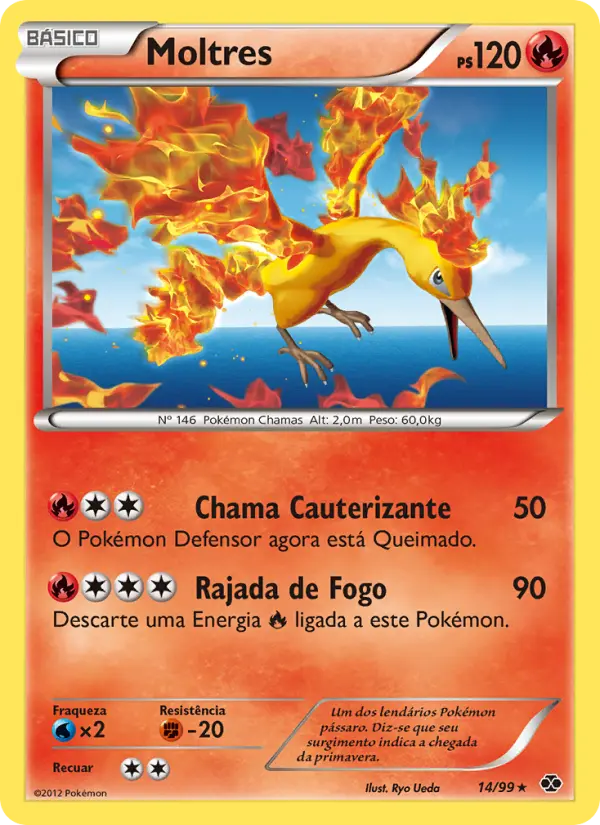Carta Moltres, número 14/99 da coleção Próximos Destinos