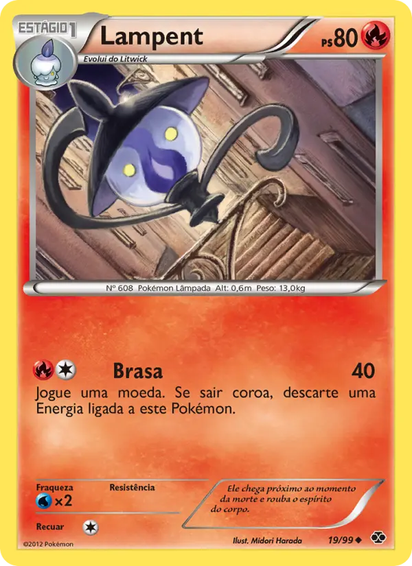 Carta Lampent, número 19/99 da coleção Próximos Destinos