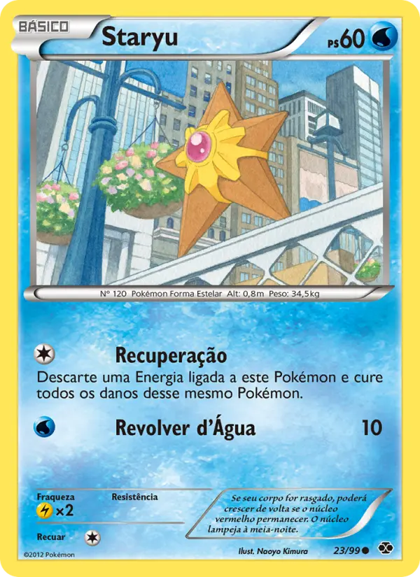Carta Staryu, número 23/99 da coleção Próximos Destinos