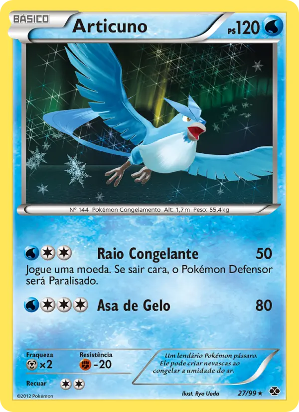 Carta Articuno, número 27/99 da coleção Próximos Destinos