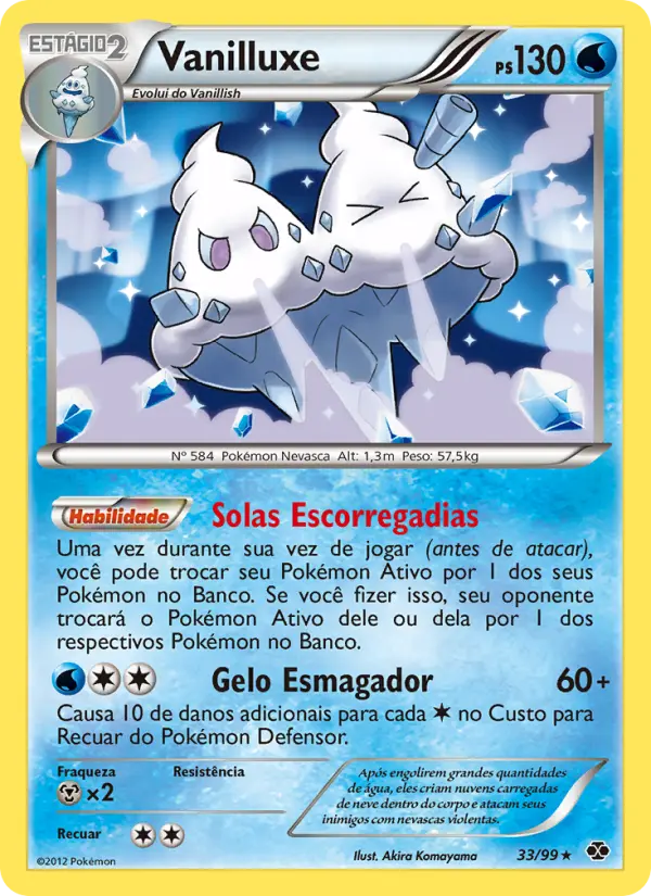 Carta Vanilluxe, número 33/99 da coleção Próximos Destinos