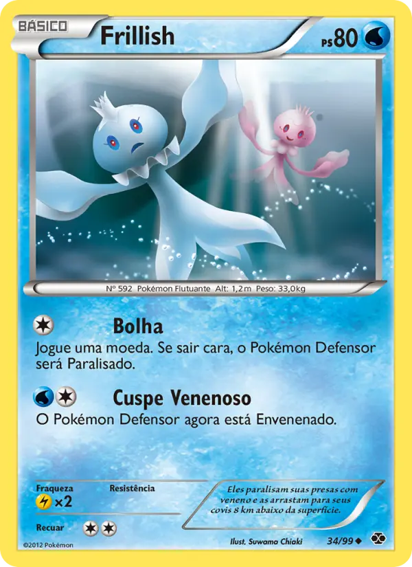 Carta Frillish, número 34/99 da coleção Próximos Destinos