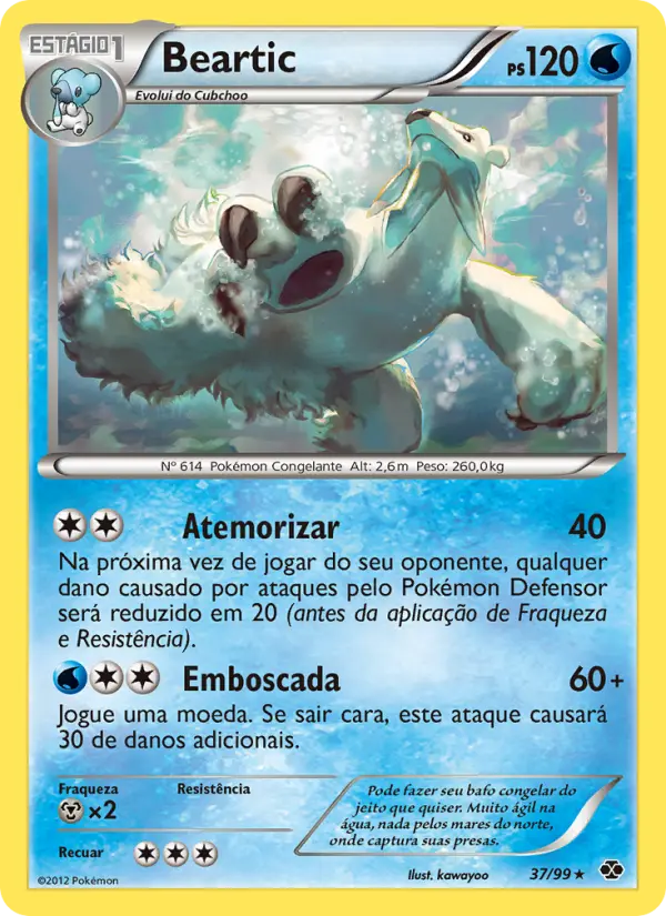 Carta Beartic, número 37/99 da coleção Próximos Destinos