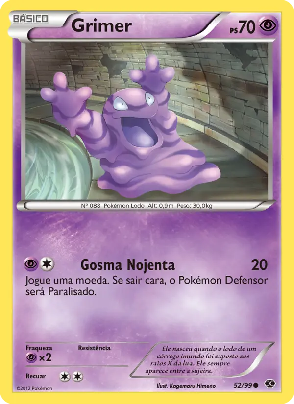 Carta Grimer, número 52/99 da coleção Próximos Destinos