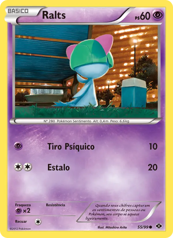 Carta Ralts, número 55/99 da coleção Próximos Destinos