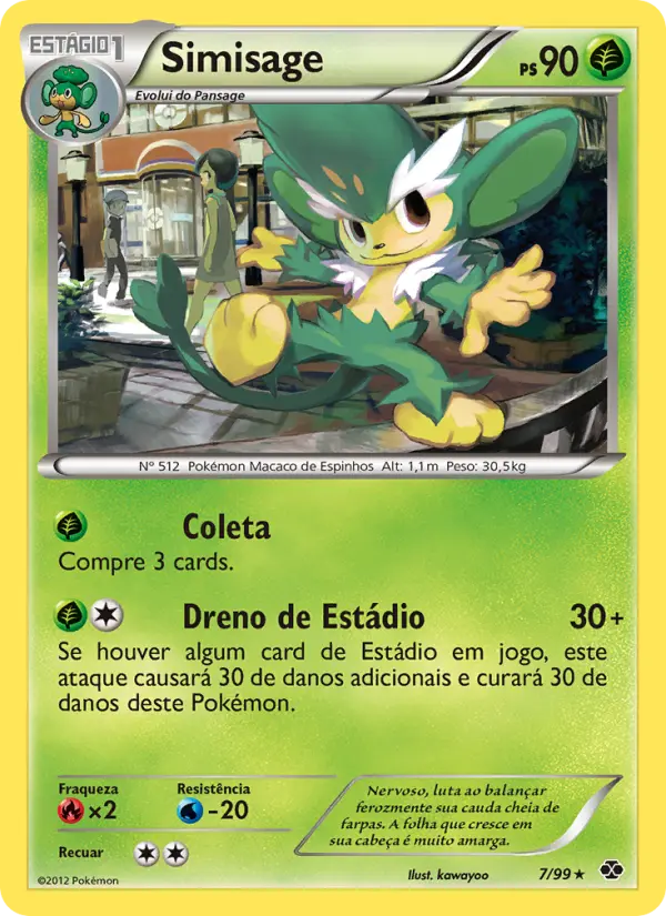 Carta Simisage, número 7/99 da coleção Próximos Destinos